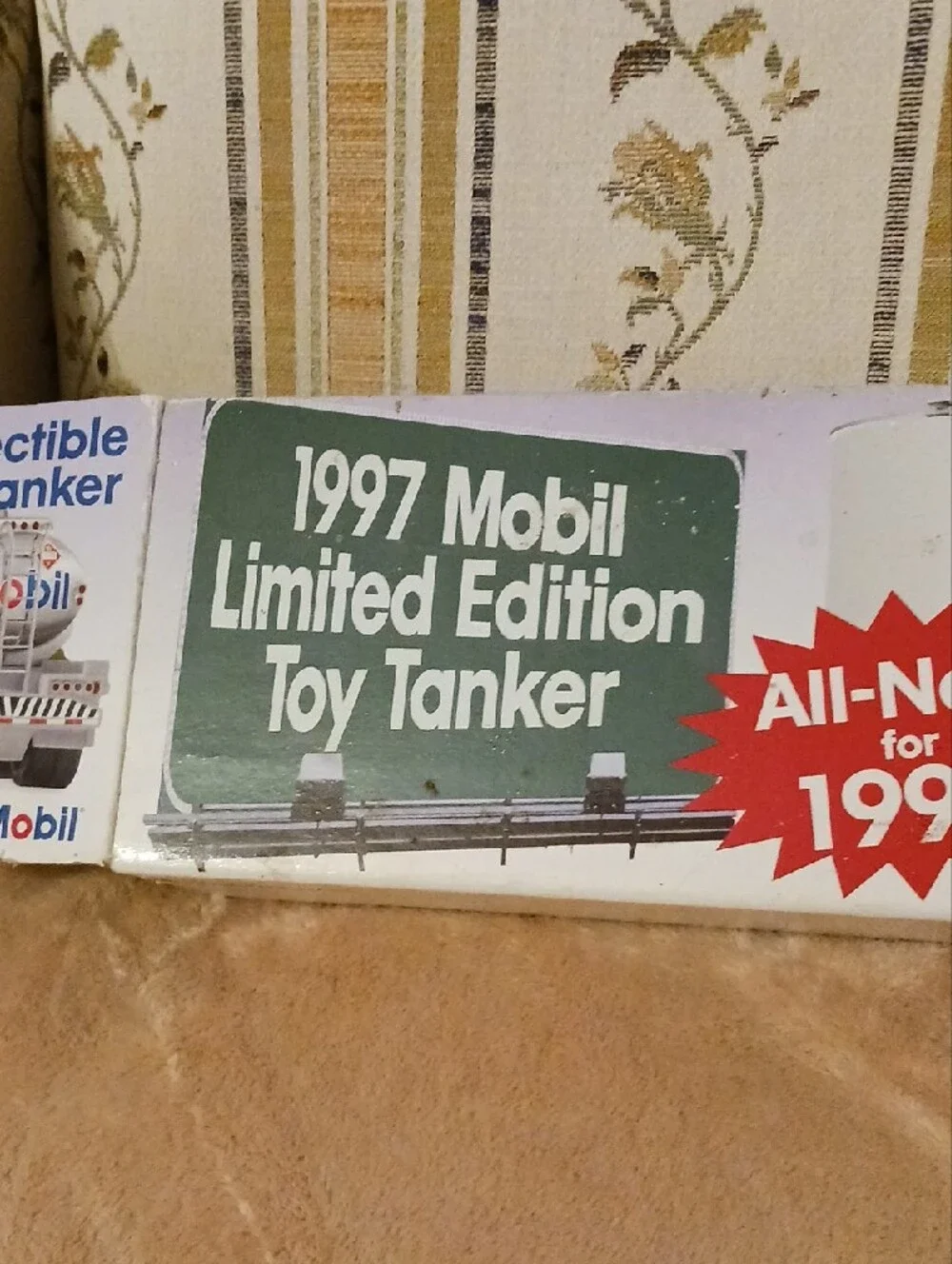 Mobil 1997 Limited Edition Toy Tanker Truck - White